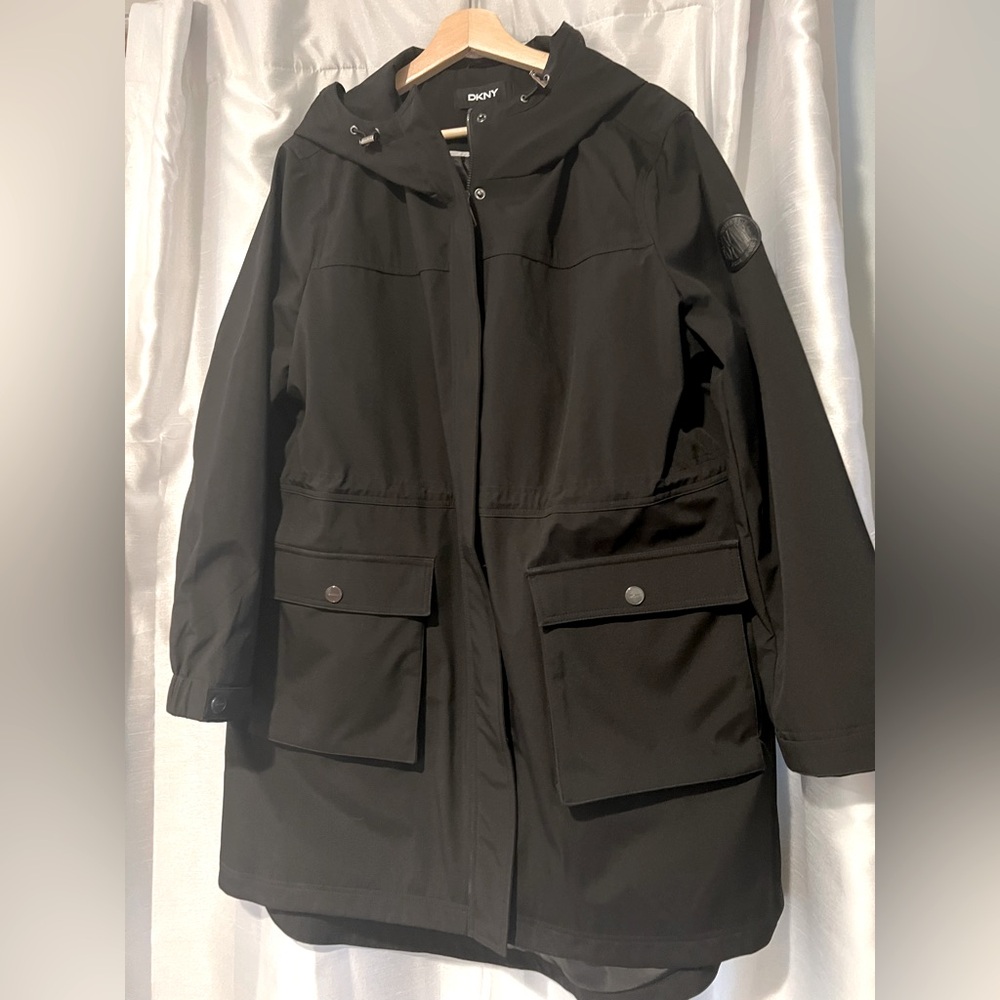 DKNY jacket with hood 1X. NBW